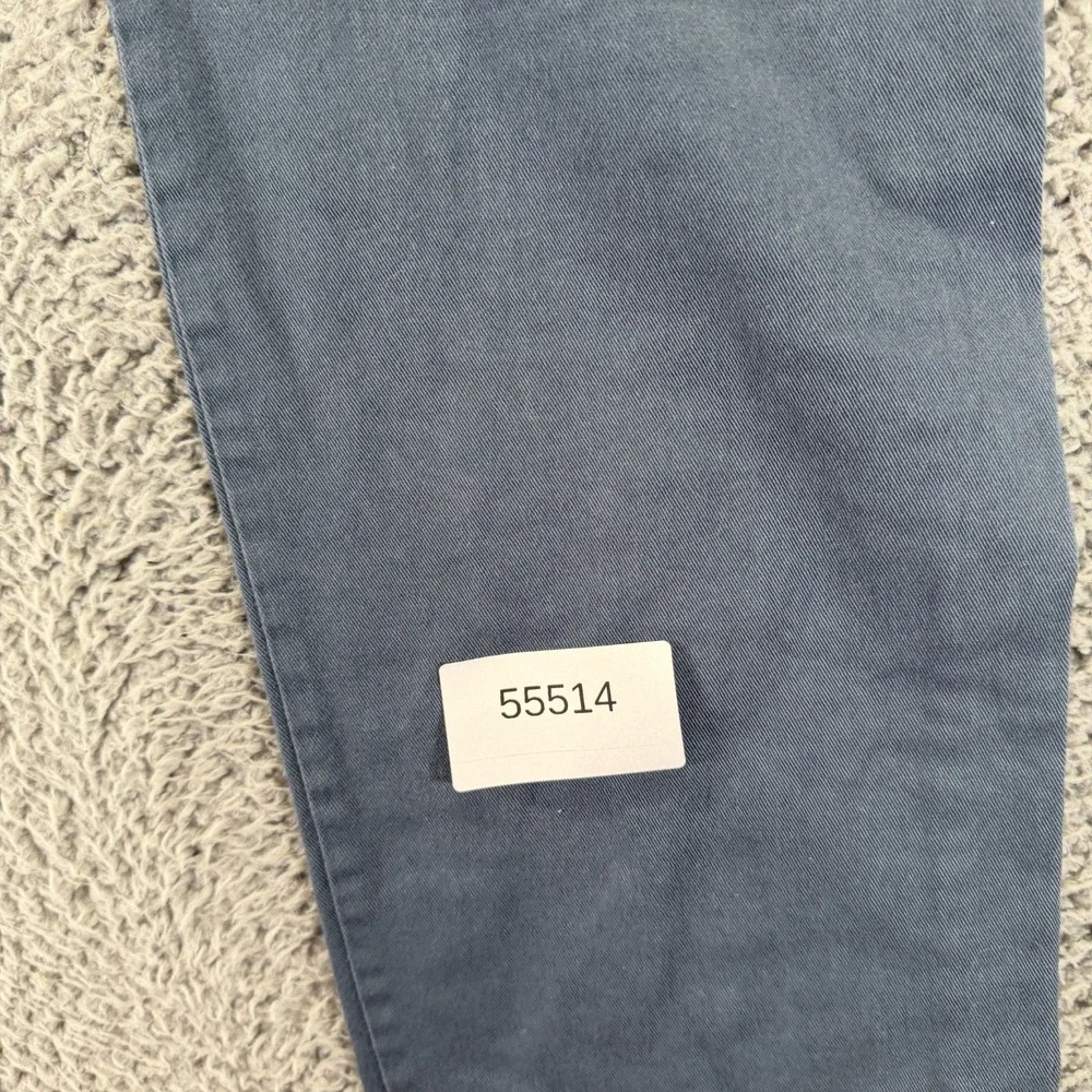 J.Crew Flex Pant Mens 32x32 Blue Cotton Chino Straight Slim Business Stretch